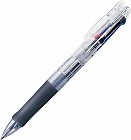 クリップオンＧ３色ボールペン　透明軸１０本