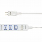 ＯＡタップ　ザ・タップ　２Ｐ式４個口１ｍ　ホワイト