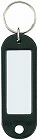 キーホルダー型名札　黒　５０個入