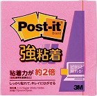 ポストイット　強粘着７５×７５　ネオン　ローズ１冊