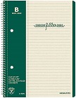 フィラーノート　Ａ５　Ｂ罫マージン罫入４０枚１０冊