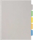 透明ポケット用カラーインデックスＡ４縦　５山１０組