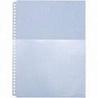 ハーフポケット厚口　Ａ４縦　３０穴　青　５０枚