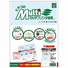マルチプリンタ帳票　Ａ４　カラー２面４穴　１００枚