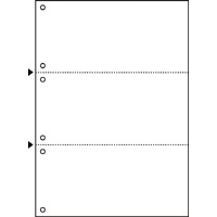 マルチプリンタ帳票　Ａ４　白紙３面６穴　１２００枚