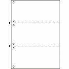 マルチプリンタ帳票　Ａ４　白紙３面６穴　１２００枚