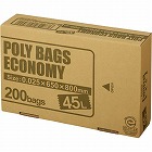 ポリバツグエコノミーＢＯＸ　低　４５Ｌ乳白２００枚