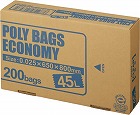 ポリバツグエコノミーＢＯＸ　低　４５Ｌ透明２００枚
