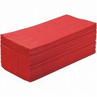 カラーナプキン８折２ＰＬＹイタリアンレッド５０枚入