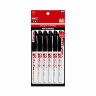 油性マーカー　マジックインキ　極細　黒　６本パック