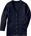 カーディガン　ロング丈　ネイビー　Ｍ