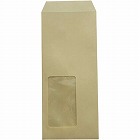 窓付封筒　長４　＃２　枠無　クラフト