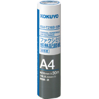 ＦＡＸ感熱紙Ａ４幅２１６・芯２５．４ｍｍ３０ｍ１本