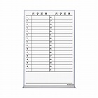 ホーローホワイトボード月予定表　９０９×６００ｍｍ