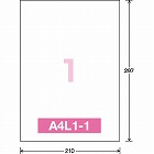 ＰＰＣ用フィルムラベル　Ａ４　ノーカット透明１０枚