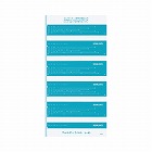 フォルダーラベル　青　５０片　長さ８５ｍｍ