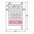 ワープロ用ラベルシート　プリピタ対応ＰＴ０１
