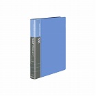 名刺ホルダー差替式　Ａ４縦青３０穴５０４名縦入