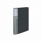 名刺ホルダー差替式　Ａ４縦黒３０穴５０４名縦入