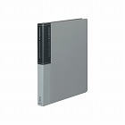 クリヤーブックタフネス替紙式　Ａ４　背幅３３ｍｍ灰