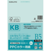 ＰＰＣカラー用紙共用紙　Ｂ５　１００枚入　青