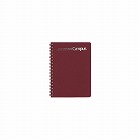 ポケットノートＷリング　Ａ６　中横罫６０枚　赤