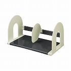 ブックスタンド　幅４２０　仕切板可動式　グレー