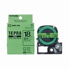 テプラ　ＰＲＯテープ　蛍光緑ラベル　１８ｍｍ黒文字