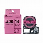 テプラ　ＰＲＯテープ　蛍光桃ラベル　１８ｍｍ黒文字