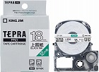 テプラ　ＰＲＯテープ　上質紙ラベル黒字１８ｍｍ