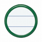 丸型名札安全ピン・クリップ両用型　直径５０ｍｍ緑