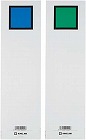 キングファイル背見出紙　Ａ４縦６０ｍｍ用青／緑　省