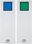 キングファイル背見出紙　Ａ４縦８０ｍｍ用青／緑　省