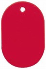 番号札　大　無地　赤　６０×４０ｍｍ　５個入