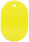 番号札　大　無地　黄　６０×４０ｍｍ　５個入