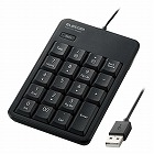 有線テンキー　抗菌　静音　メンブレン　ブラック