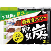 脱臭炭　こわけ下駄箱用大型３個入り×２