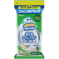 流せるトイレブラシ除菌消臭Ｗブロッサム替２４個×４