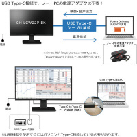 Ｔｙｐｅ‐Ｃ対応２１．５型液晶ディスプレイ