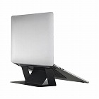 超薄型ノートパソコンスタンド（粘着）ブラック【取寄品】