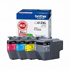 純正インク　ＬＣ４１２ＸＬー４ＰＫ　４色パック