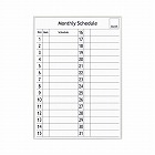 アプライマンスリースケジュールボード×５