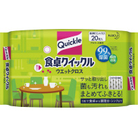 食卓クイックル　ウエットクロス　２０枚入×４