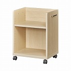 木製デスク下ワゴン　天板なし　ナチュラル