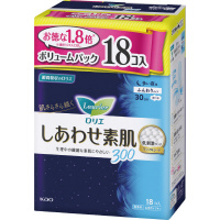 ロリエしあわせ素肌ＢＰ多い夜３０センチ羽つき１８個