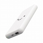 モバイルバッテリー　１００００ｍＡｈ　ホワイト顔