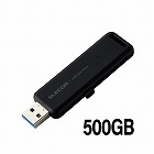 外付けＳＳＤ　スライド式　５００ＧＢ　ブラック