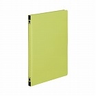 フラットファイルＰＰ製　Ａ４縦　黄緑　５冊