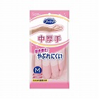 ファミリービニール中厚手指先強化　Ｍ　ピンク×１０