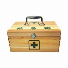 リーダー木製救急箱　Ｍサイズ（衛生材料セット付）